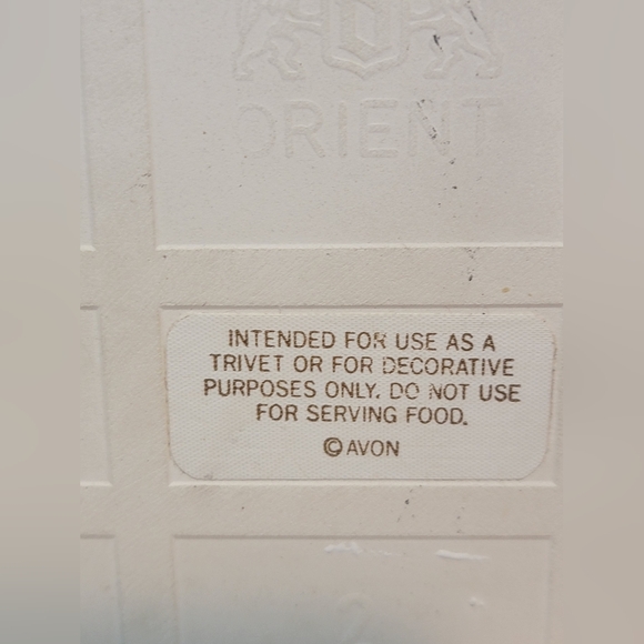 Mimi Vang Olsen Orange Tabby Cat Ceramic Tile Trivet Wood Frame 7x7 Vintage - Picture 8 of 8